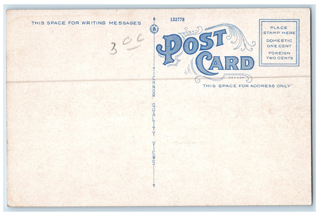 c1950 Along Waterfront Boats Docking Harbor Pier View Eastport Maine ME Postcard