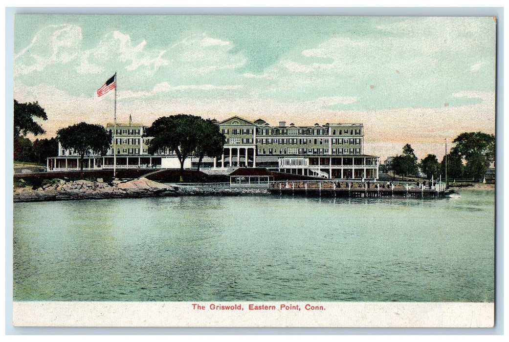 c1950's The Griswold Building View Restaurant Tourist Eastern Point CT Postcard