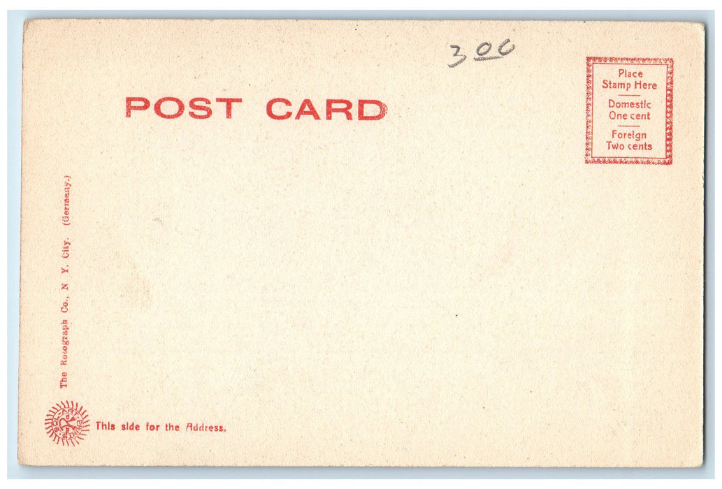 1905 Chapel Wesleyan University Building Tower Ground Middletown CT Postcard