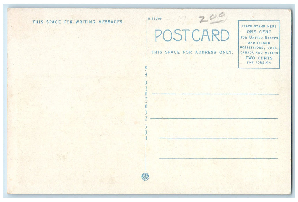 c1920's Fourth Street M.E. Church Sterling Illinois IL Unposted Vintage Postcard
