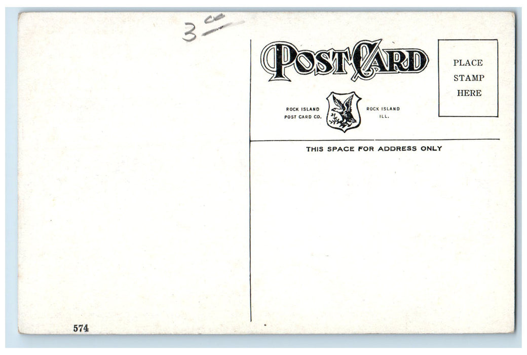 c1940's View In Harness Shop Rock Island Arsenal Illinois IL Unposted Postcard
