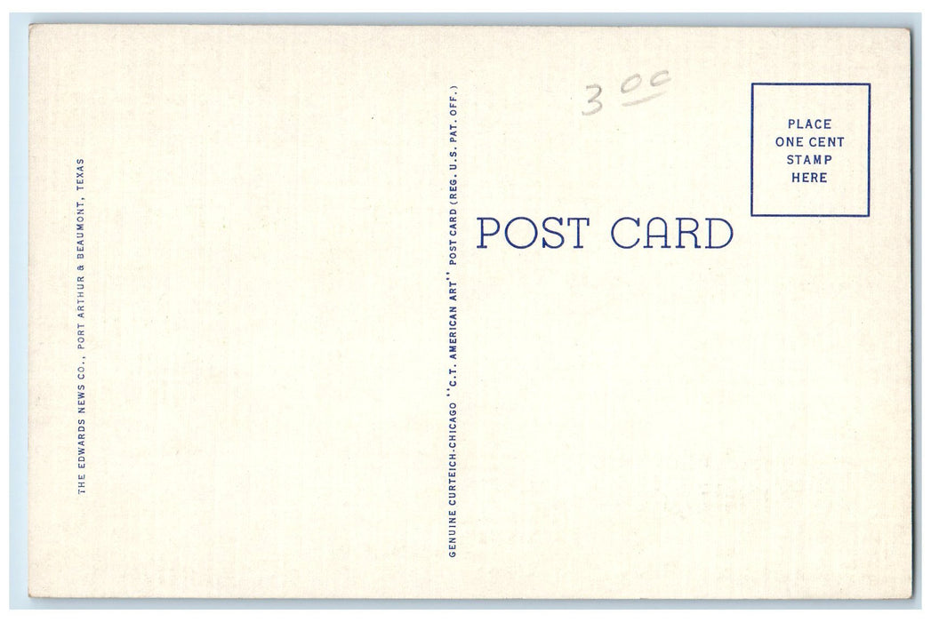 c1950's Southland Paper Mills Inc. Aerial View Building Lufkin Texas TX Postcard