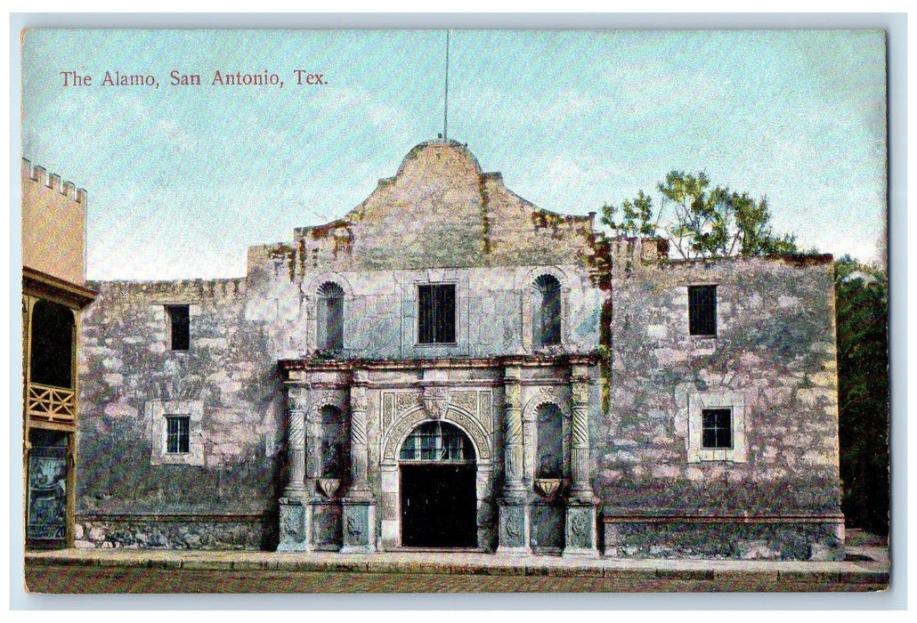 c1950 The Alamo Fortress Spanish Mission Building San Antonio Texas TX Postcard