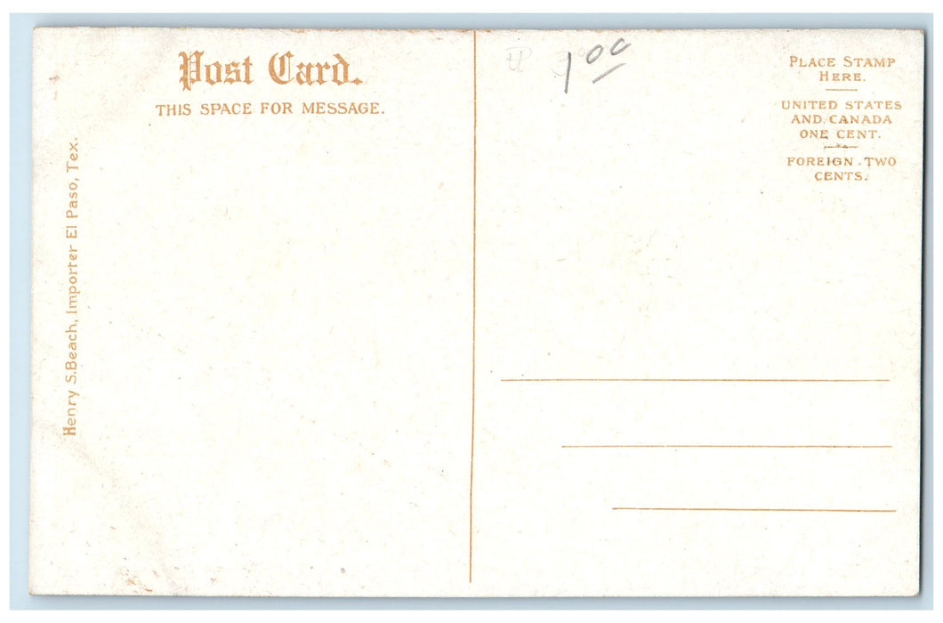 c1950's Washington Park Lake Boating Paddling Tourist El Paso Texas TX Postcard
