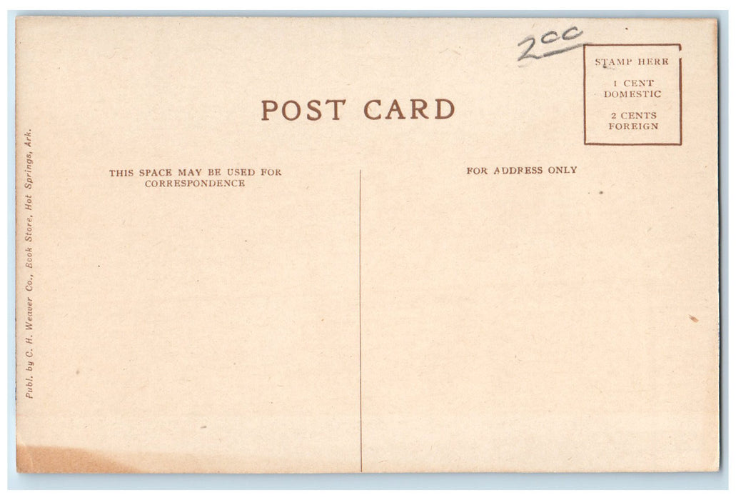 c1950's Arlington Hotel Restaurant Building Hot Springs Arkansas AR Postcard