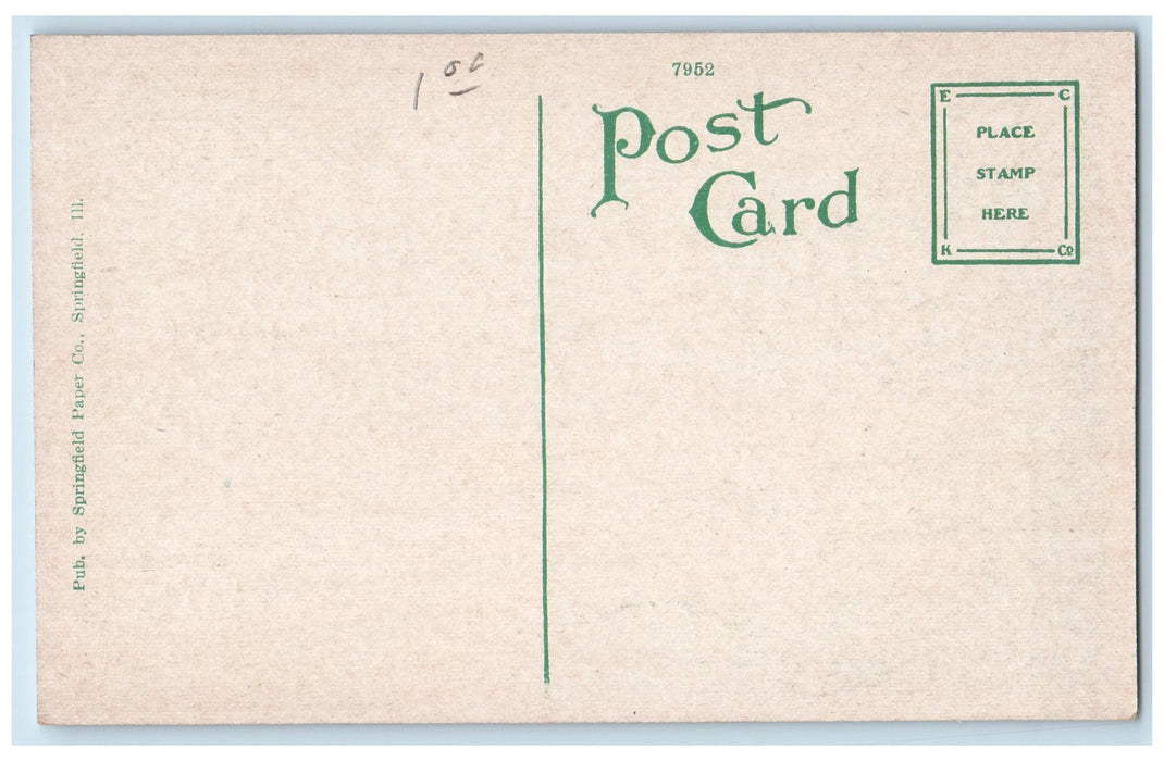 c1950 Lincoln Monument Tower Shed Park Stairs Springfield Illinois IL Postcard