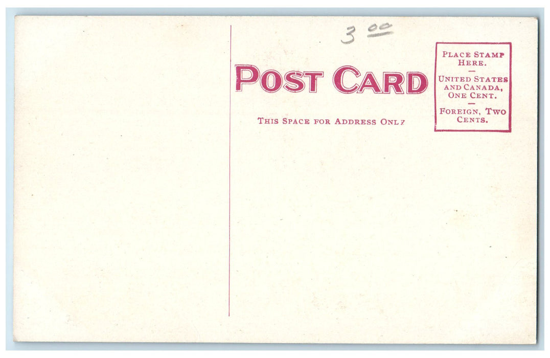 c1950 Baptist Church Building Tower Lined Trees View Peoria Illinois IL Postcard