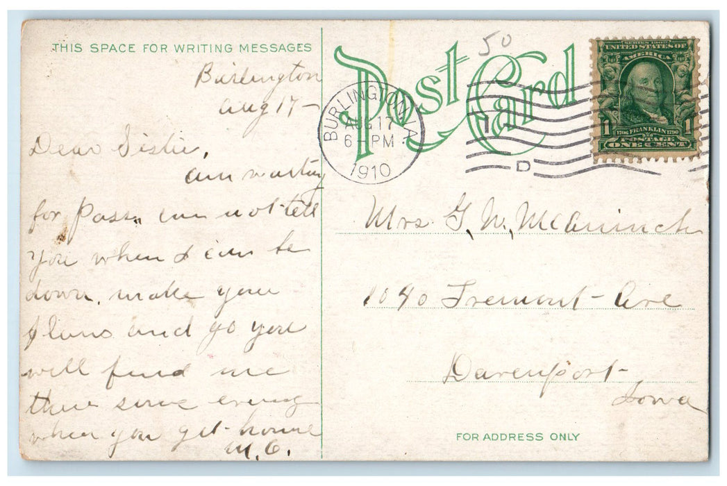 1910 Nebraska State Capitol Building Tower Dome Lincoln Nebraska NE Postcard