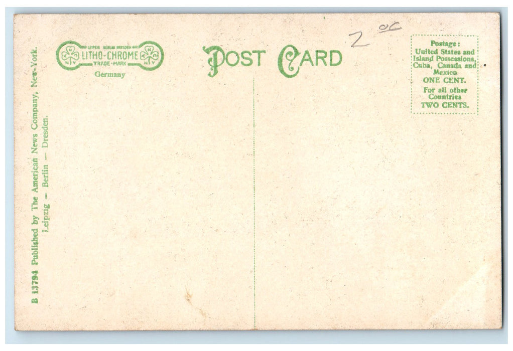 c1920's Presbyterian Church Scene Salem New Jersey NJ Unposted Vintage Postcard