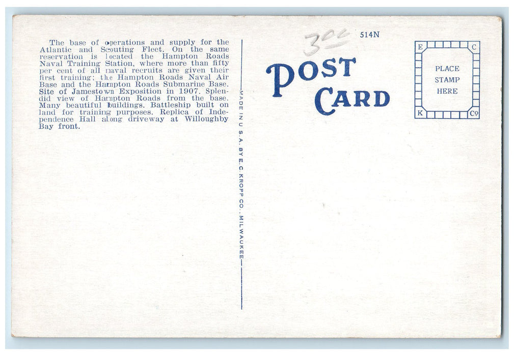 c1940s Scenes At Naval Base Dress Parade Airplane Warming Up Norfolk VA Postcard