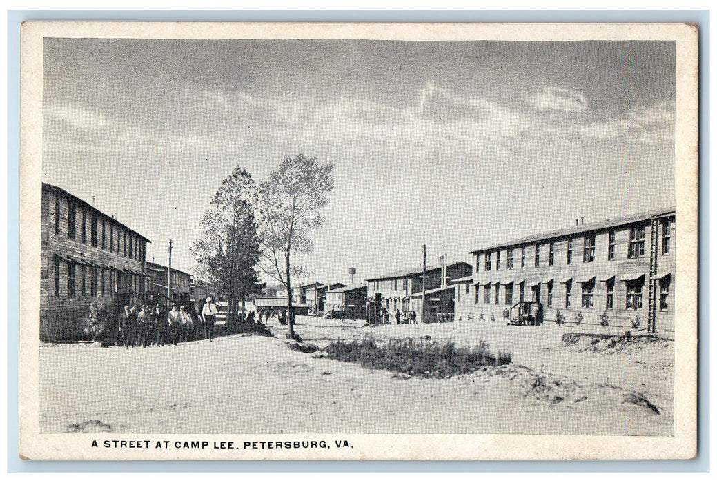 c1920s A Street At Camp Lee Petersburg Virginia VA Unposted Vintage Postcard