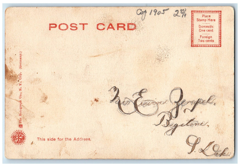 c1905's Old Custom House View Used 1805 Salem Massachusetts MA Unposted Postcard