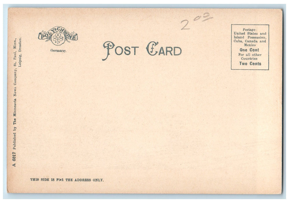 c1905 St. Paul Minnesota From Smith Ave. Bridge Island River Lake MN Postcard