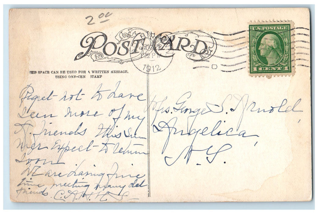 1912 Incline Railroad Tramway Car Houses Buildings Duluth Minnesota MN Postcard