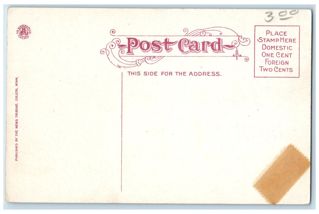 c1950's Consolidated Elevator Boat Smokestacks Duluth Minnesota MN Postcard