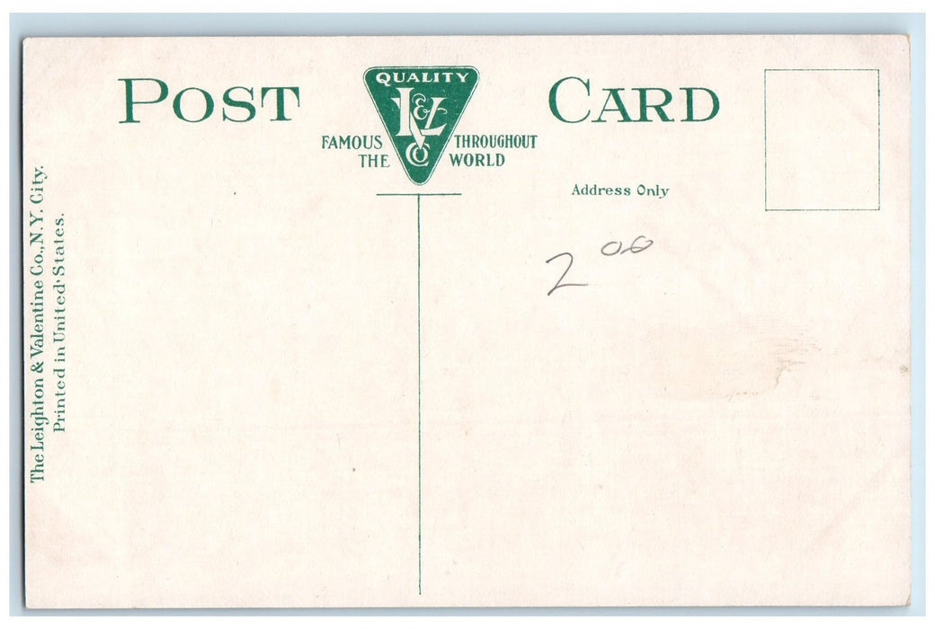 c1950's Post Office Building Entrance Dirt Road Paterson New Jersey NJ Postcard