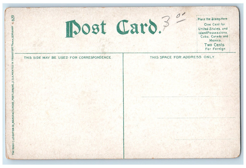 c1950's Absecon Light House Tower Officers Flag Road Atlantic City NJ Postcard