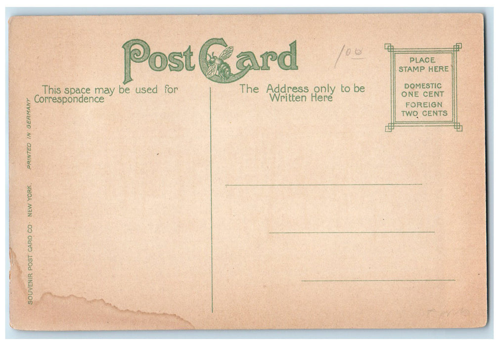 c1950's Immaculate Conception Academy School Campus Davenport Iowa IA Postcard