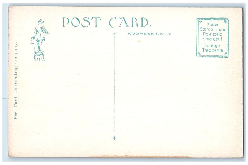 c1950 Auditorium Camp Meeting Play Grounds Flag Building Ocean City NJ Postcard