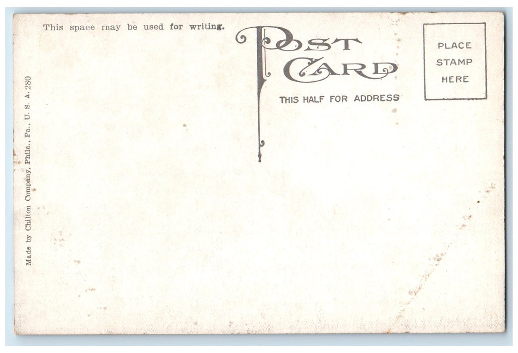 c1950 First Presbyterian Church Building Facade Roadside Ocean City NJ Postcard