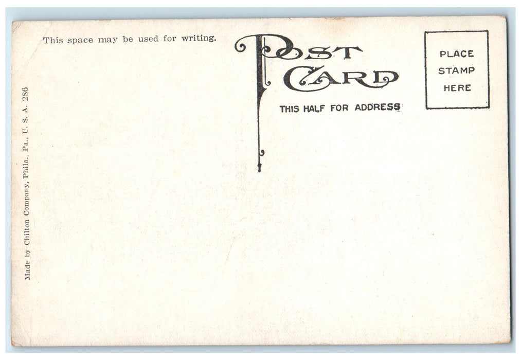 c1950's Episcopal Church Building Tower Facade Roadside Ocean City NJ Postcard