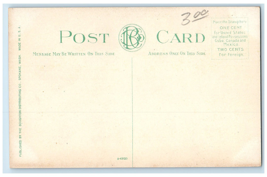 c1960s Municipal Stadium Below Monroe Street Bridge Spokane WA Unposted Postcard