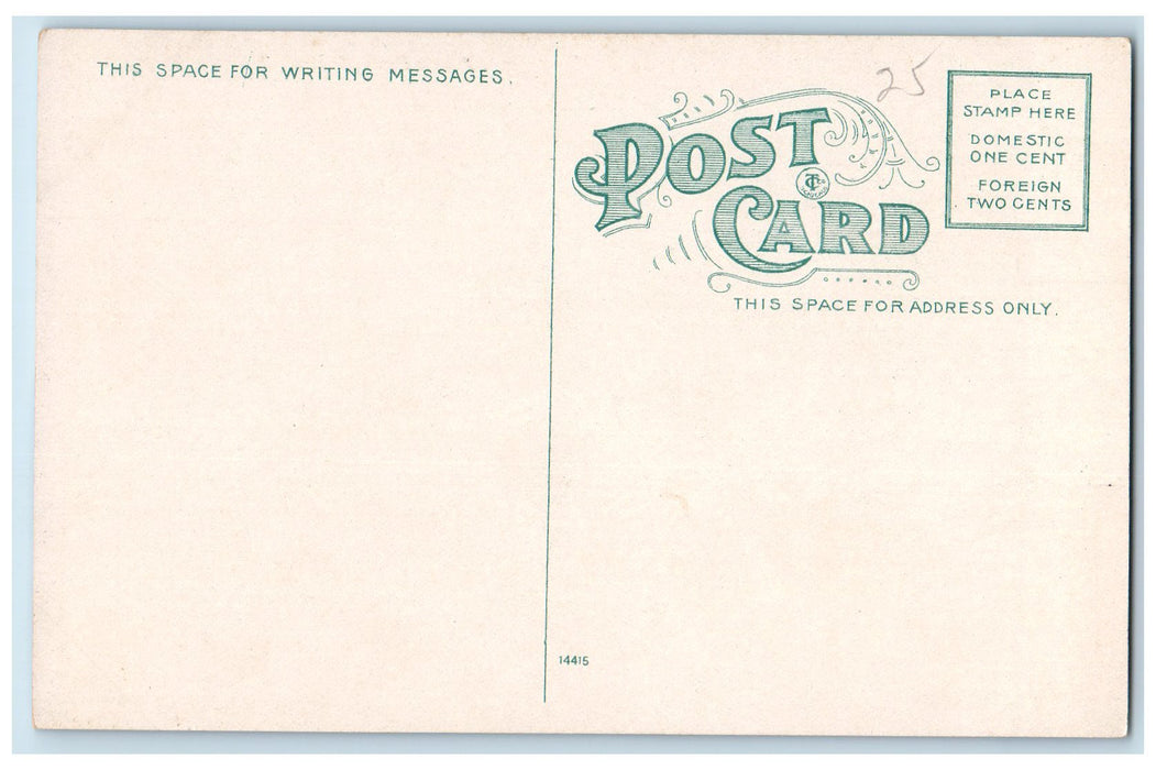 c1950 Pike's Peak Ave. Railroad Buildings Mountains Colorado Springs CO Postcard