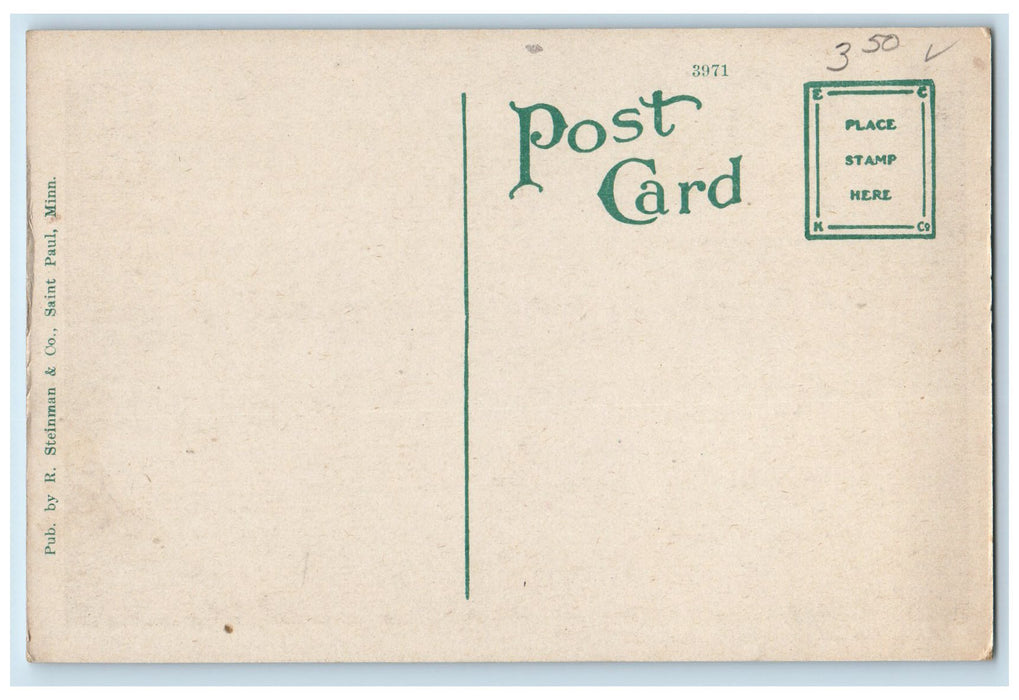 c1920 West Fifth Street Dirt Road Buildings View St. Paul Minnesota MN Postcard
