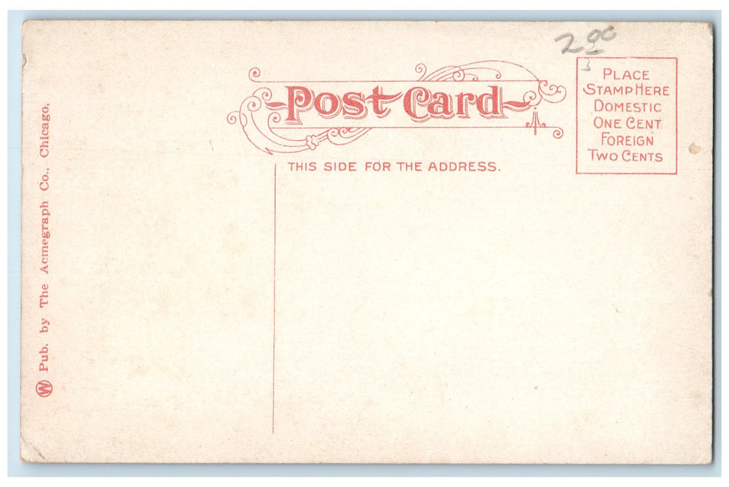 c1950 First Methodist Episcopal Church City Of Light Building Aurora IL Postcard
