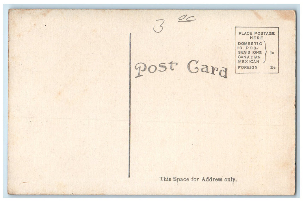 c1950's West Side High School Campus Building Dirt Road Milwaukee WI Postcard