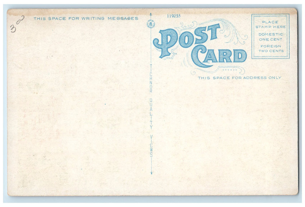 c1920's Franklin Street Classic Cars Railway Trolley Buildings Tampa FL Postcard