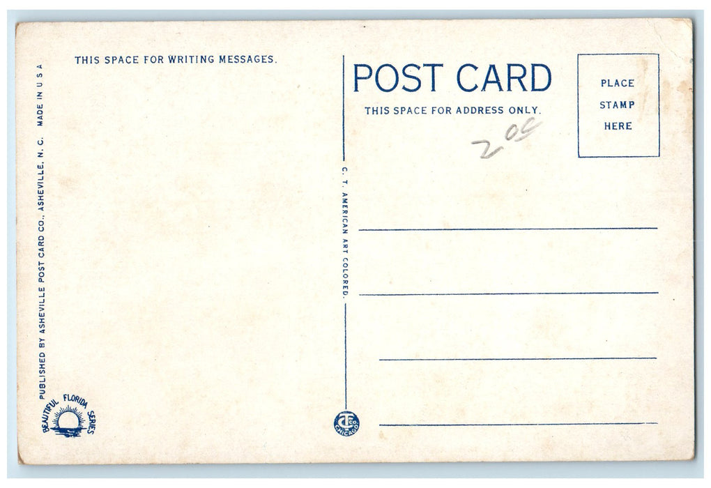 c1920 Florida Theater Building & First National Bank St. Petersburg FL Postcard