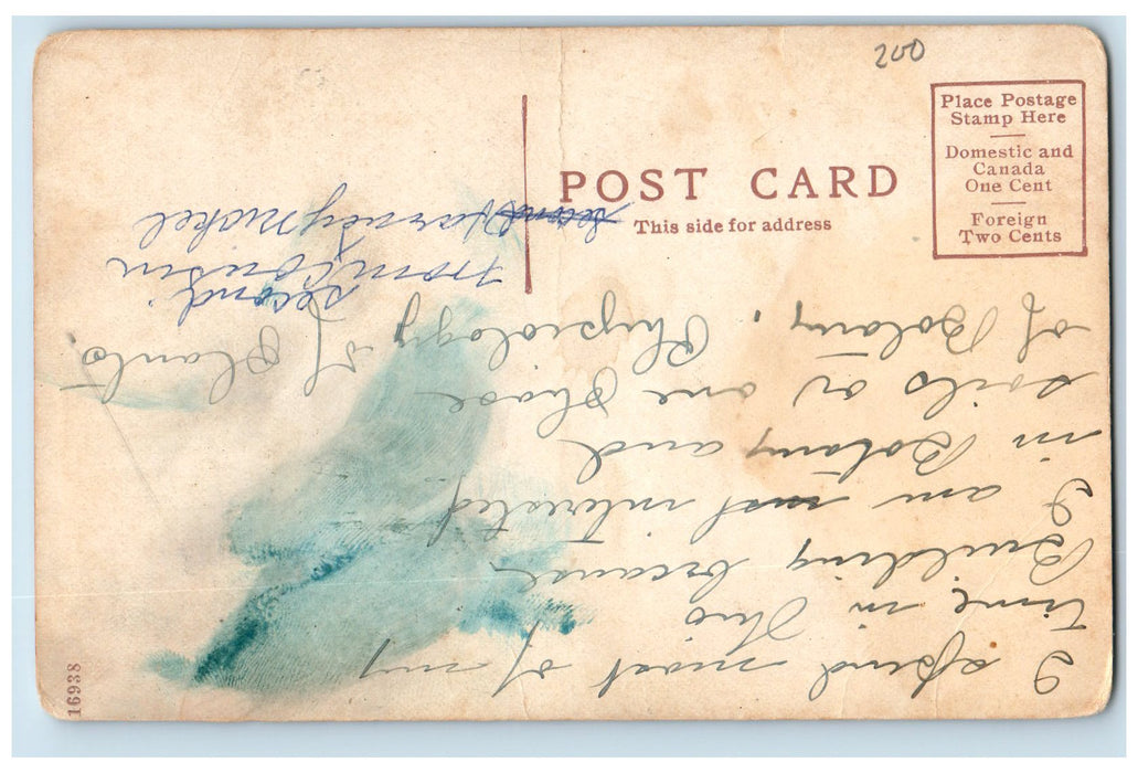 c1910's Biology Building Indiana University Bloomington IN Unposted Postcard
