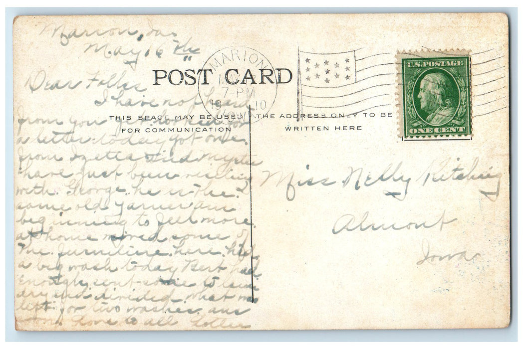 1910 Westminster Presbyterian Church Building View Cedar Rapids Iowa IA Postcard