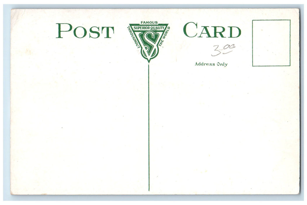 c1950 Meriden Hospital Building Greenly Ground Step Entrance Meriden CT Postcard