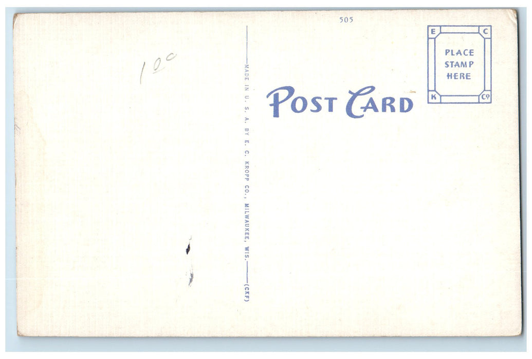c1940s George Rogers Clark High School Hammond Indiana IN Unposted Postcard