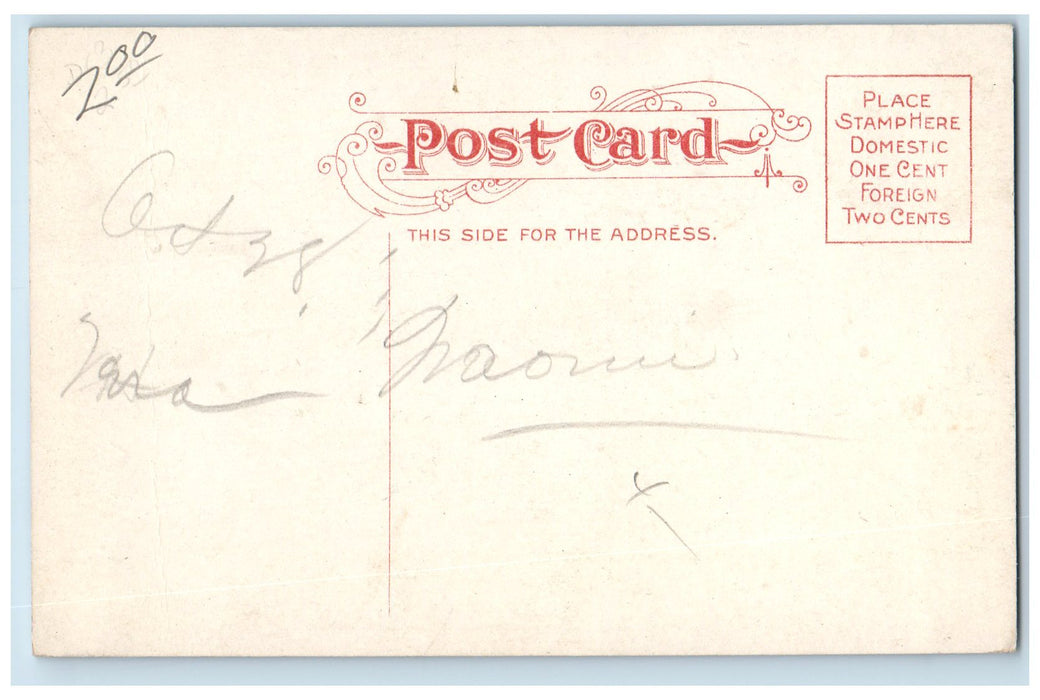 c1910s Public Library Exterior Roadside View Goshen Indiana IN Unposted Postcard
