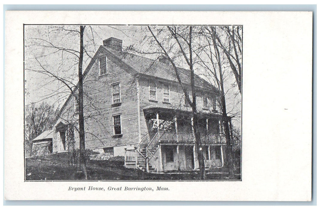 c1960s Bryant House Exterior Great Barrington Massachusetts MA Unposted Postcard