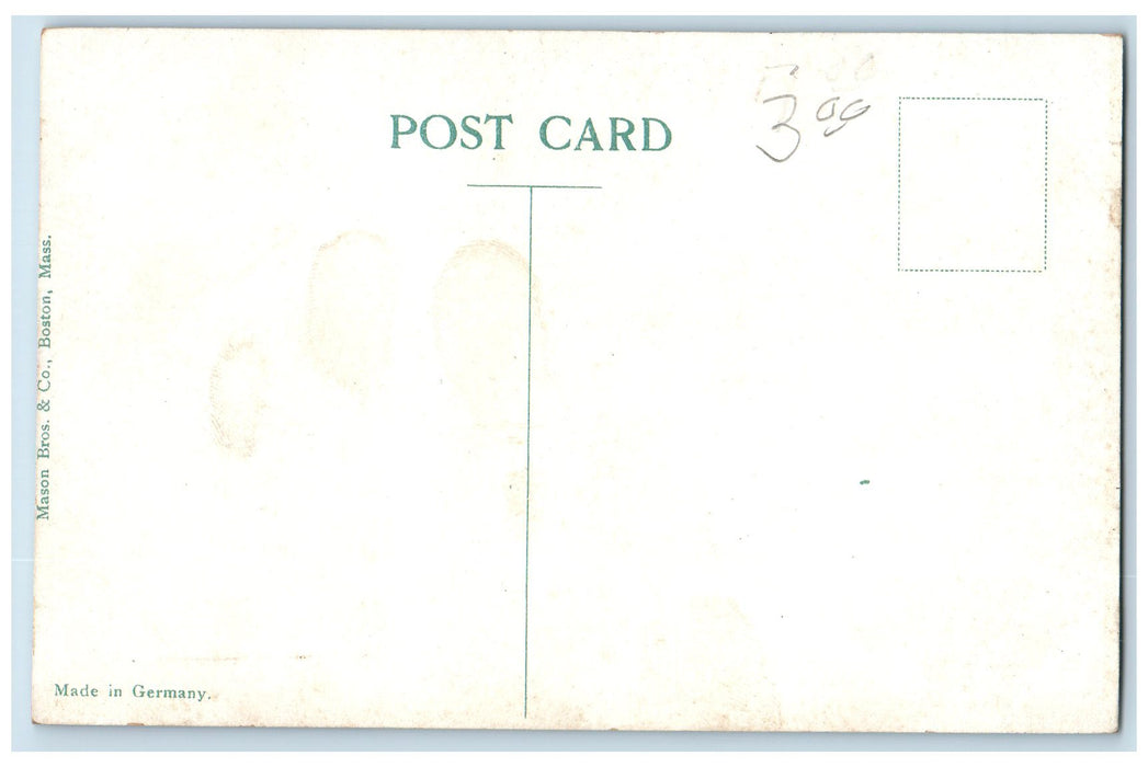 c1920s Minot Ledge Light Scene Boston Harbor Massachusetts MA Unposted Postcard