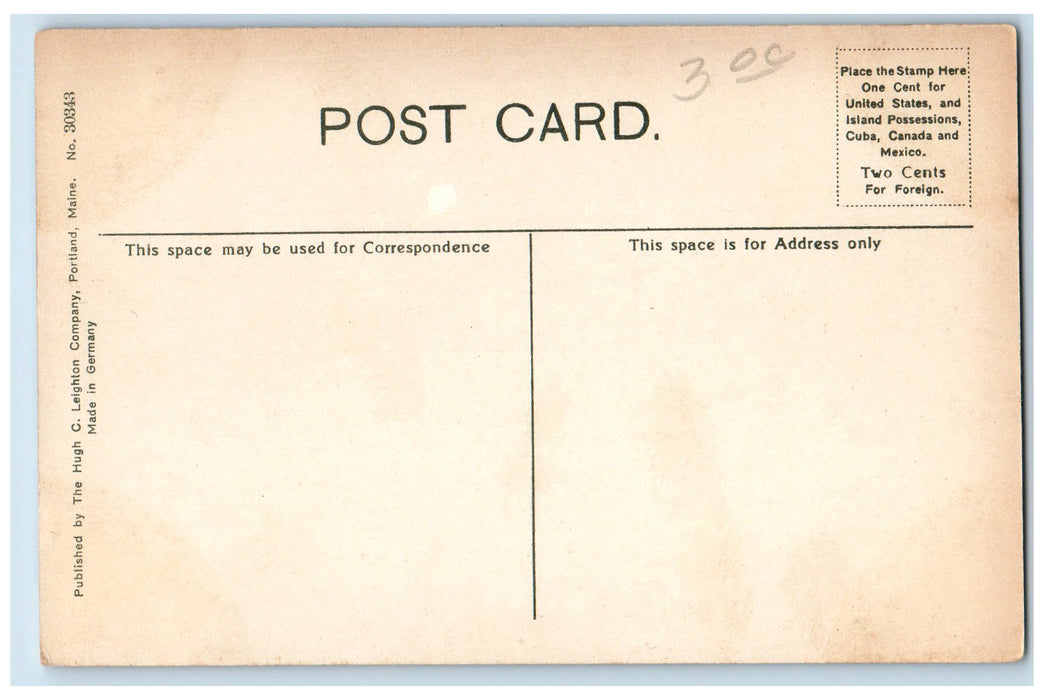 c1950 Soldiers Monument Statue Grave Yard Cannon Trees Bellows Falls VT Postcard