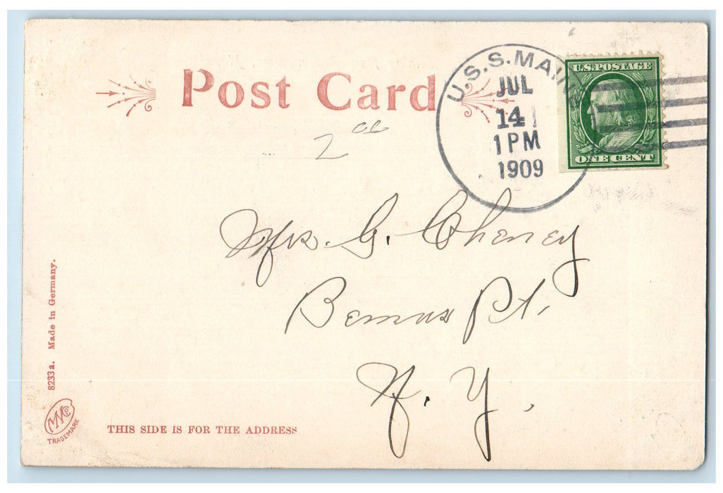 1909 Seining Fish Scene Provincetown Massachusetts MA Posted Fisherman Postcard