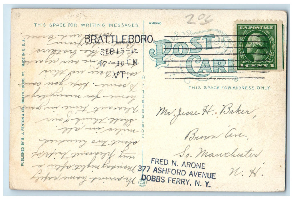 1915 B & M Railroad Bridge Over Connecticut River Views Brattleboro VT Postcard