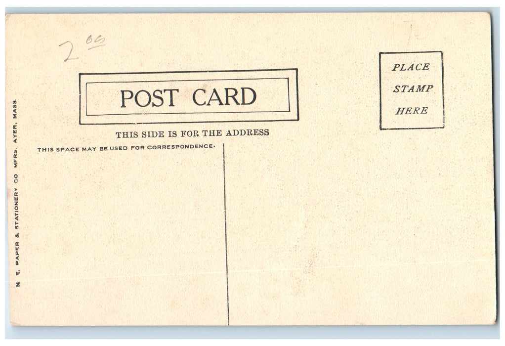 c1940s Wachusett Dam From Boylston Street View Clinton Massachusetts MA Postcard