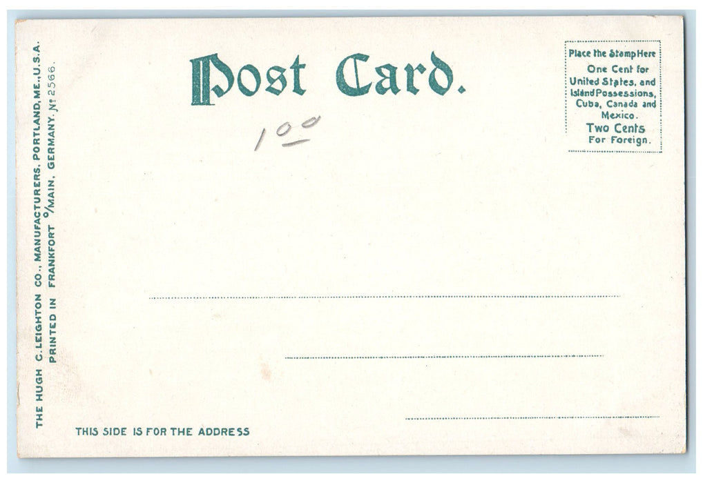 c1905 Soldiers Monument Statue Cannon Trees Fitchburg Massachusetts MA Postcard