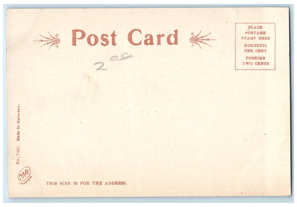 c1905 Lowell Jail Building Stairs Entrance View Lowell Massachusetts MA Postcard