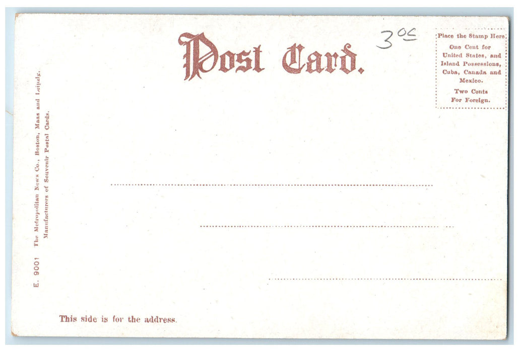 c1905 Haver Hill From Powder House Hill Buildings Road Massachusetts MA Postcard