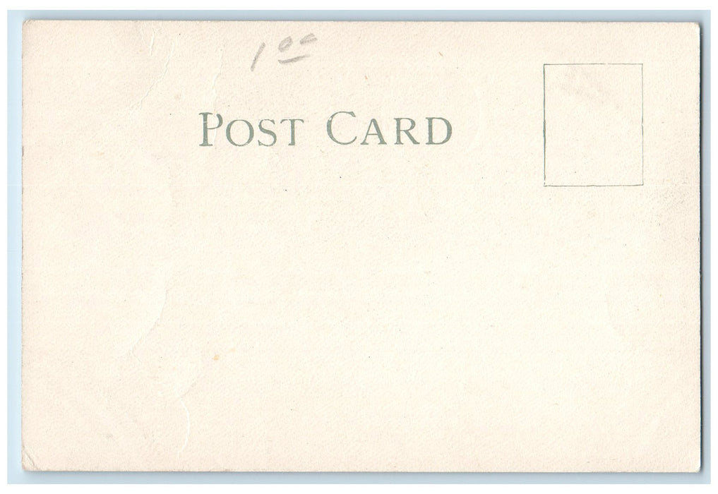 c1905 Post Office Building Clock Tower Entrance Lowell Massachusetts MA Postcard