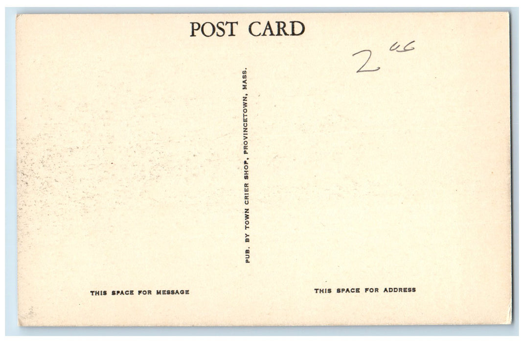 c1950's The Mackerel Fleet Harbor Boats Docks Buildings Provincetown MA Postcard