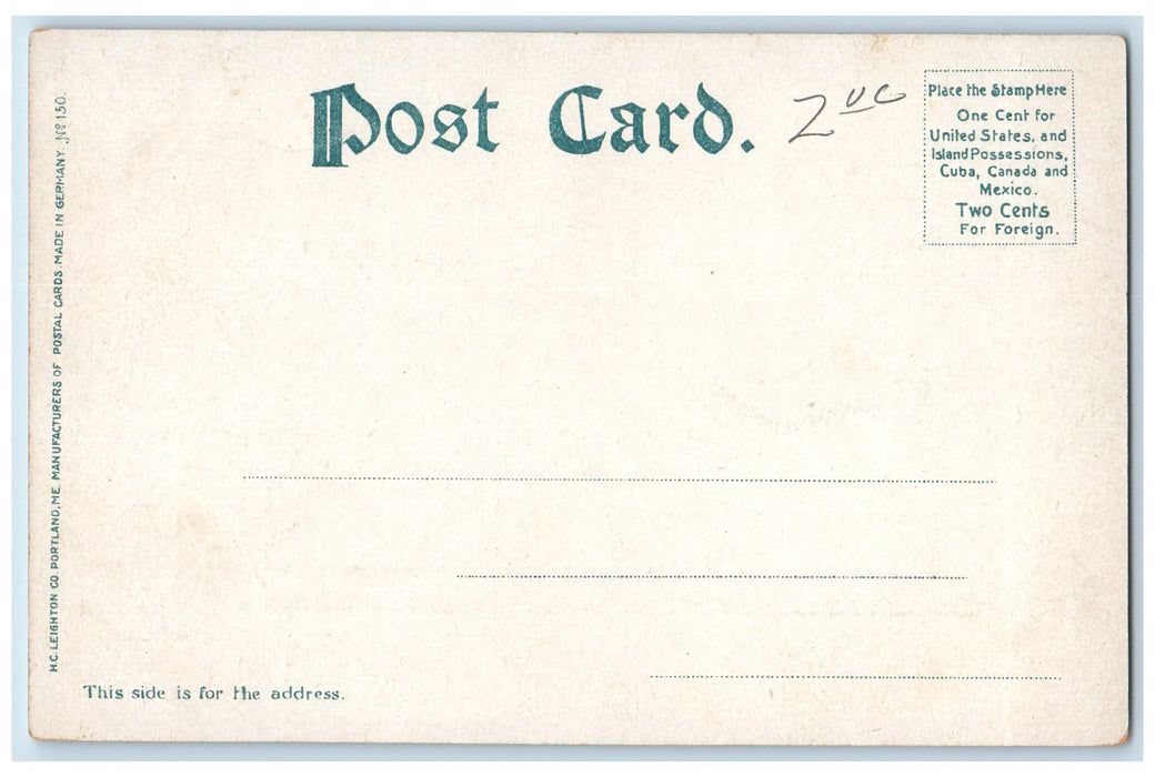 c1905 City Hall Square Railway Horse Carriage Bicycle Monument Lynn MA Postcard