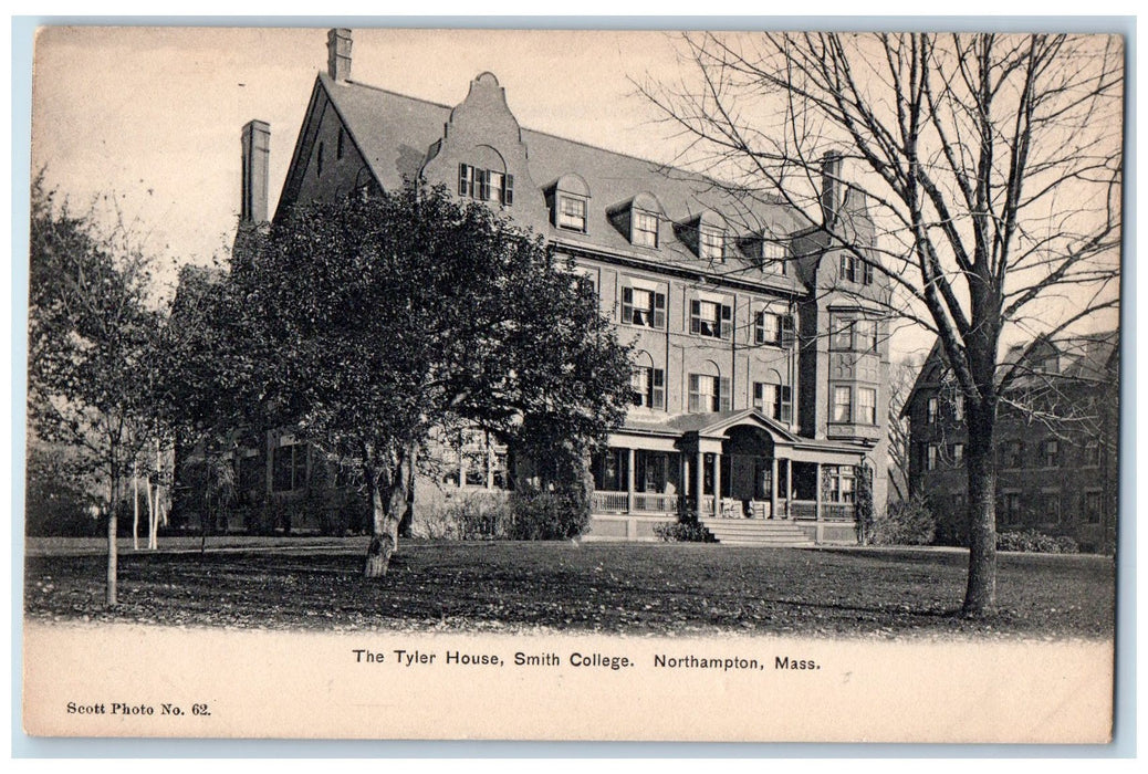 c1905 The Tyler House Smith College Building Entrance Northampton MA Postcard